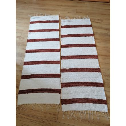 Rongyszőnyeg 70 x 200 cm, F74-1-2, szőnyegpár 2 db/ szett