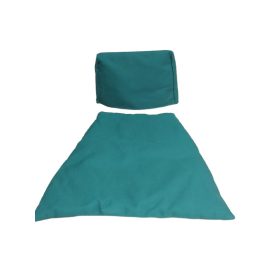 Párnaszett sötétzöld színű, vászonból