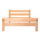 Egyszemélyes ágy, bükk, ágyráccsal, 90 x 200 cm, lenolajjal kezelve