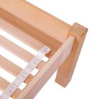 Egyszemélyes ágy, bükk, ágyráccsal, 90 x 200 cm, lenolajjal kezelve