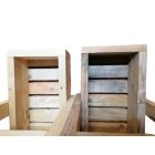 Füles kosár, virágtartó, rusztikus kivitelben