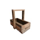 Füles kosár, virágtartó, rusztikus kivitelben