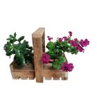 Füles kosár, virágtartó, rusztikus kivitelben