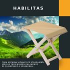 Túraszék, szék horgászáshoz vagy túrázáshoz, hárs, pisztácia színű vászonnal, kezeletlen natúr