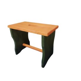 Sámli nagy, festett, mohazöld-fenyő színű